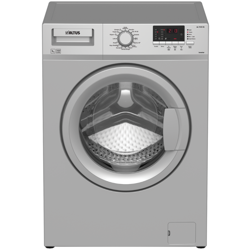 Altus AL 9103 DS Çamaşır Makinesi 9 Kg Gri - 1