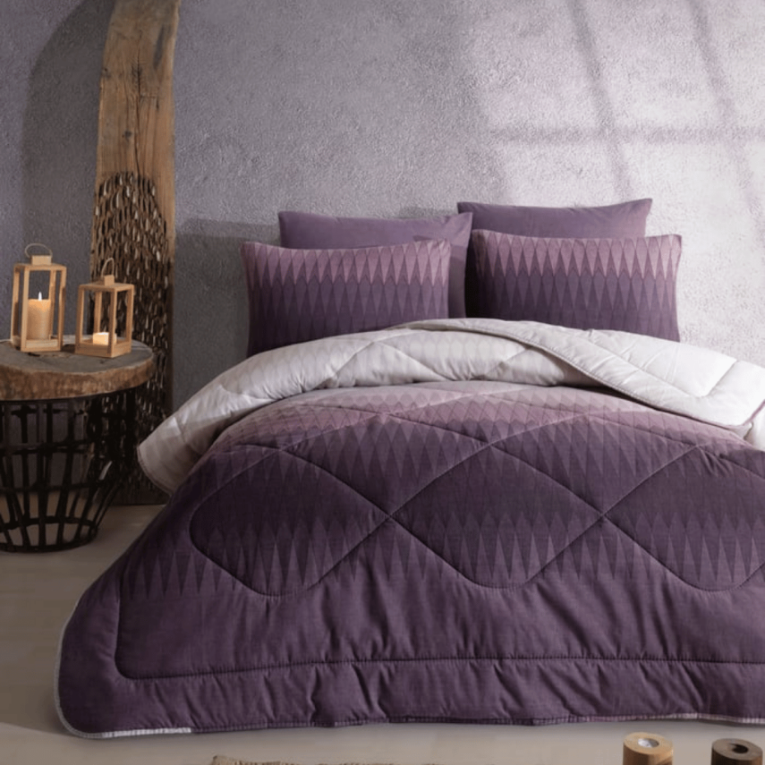 Apricitas Kobyen Tina Mürdüm Çift Kişilik Uyku Seti - 1