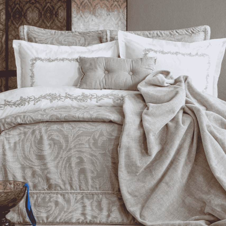 Apricitas Lotus Bej 8 Parça Çeyiz Seti - 1