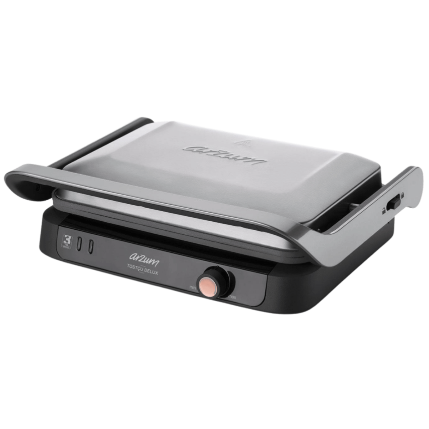 Arzum AR2001 Tostçu Delux Izgara ve Tost Makinesi Paslanmaz Çelik - 1