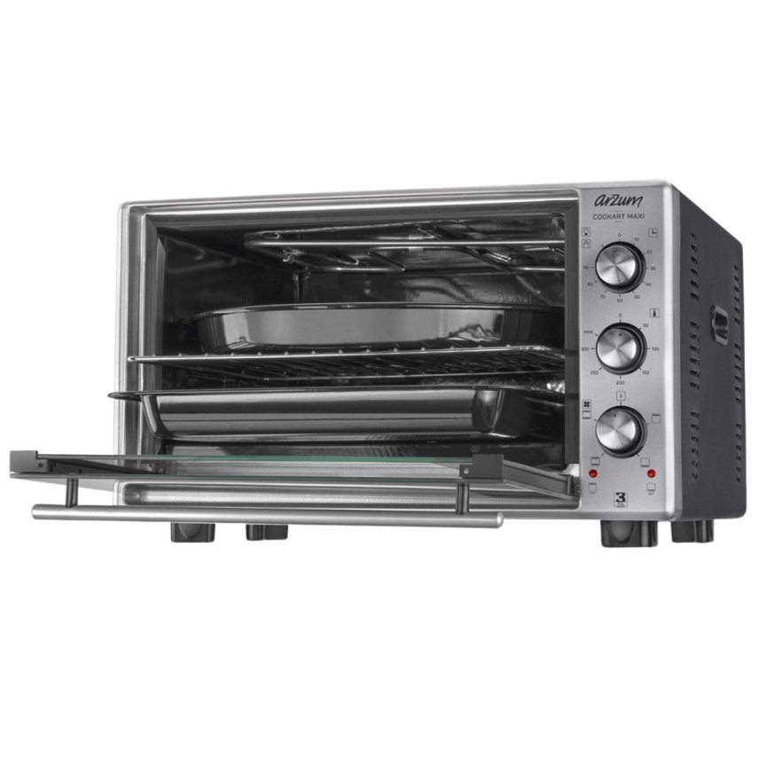 Arzum AR2002 Cookart Maxi 50 Litre Çift Camlı Inox Fırın - 2