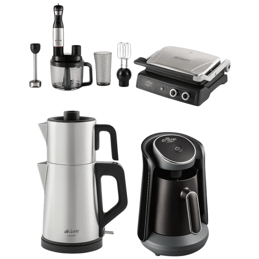 Arzum AR9026 Premium Inox 4' Lü Çeyiz Seti - 1