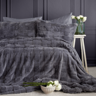 Bedline Milena 230X240 Yatak Örtüsü Seti Çift Kişilik Antrasit