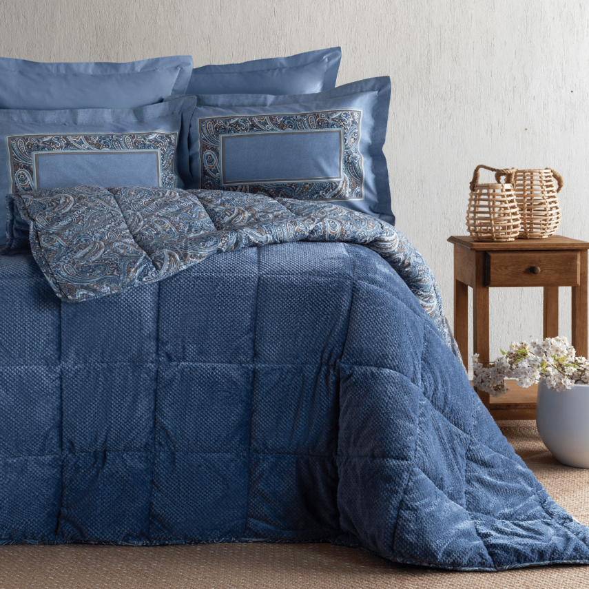 Bedline Softly Uyku Seti Çift Kişilik Harmony Indigo - 1