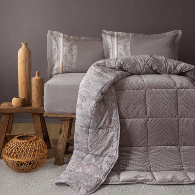 Bedline Softly Uyku Seti Çift Kişilik Sofia Vizon