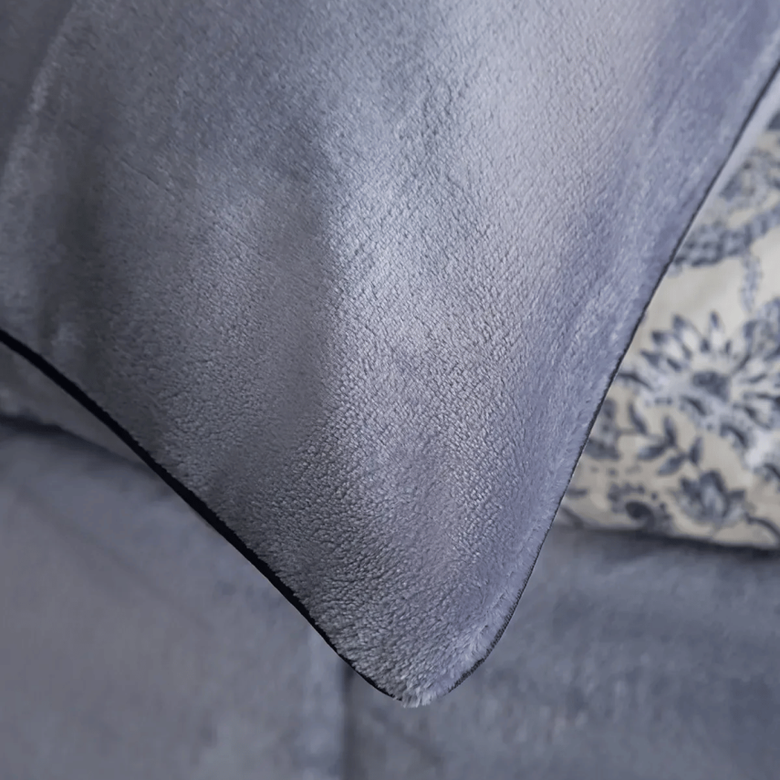 Bedline Wellsoft Kapitone Yatak Örtüsü Seti Çift Kişilik Lauren Mavi - 3