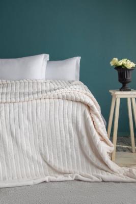 Bedline Gentle Battaniye Ecru 200x220 cm