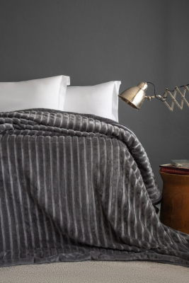 Bedline Gentle Battaniye Grey 200x220 cm