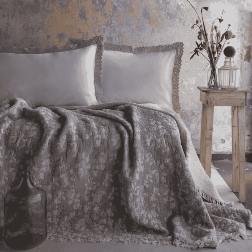 Bedline Marbella Bej Çift Kişilik Yatak Örtülü Nevresim Takımı - 1