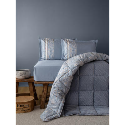 Bedlne Softly Çift Kişilik Uyku Seti Sofia Indigo