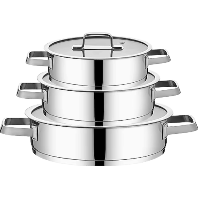 Cocinero 1139 Gloss Premium Çelik Sahan Set 6 Parça