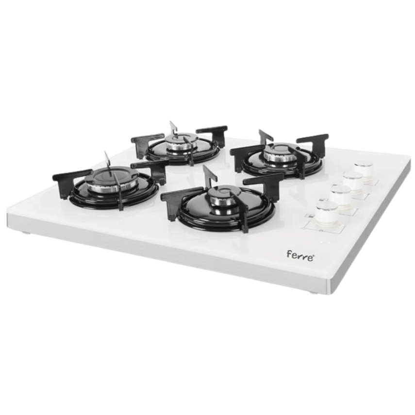 Ferre B2240 Ce Emaye Izgara Setüstü Cam Ocak Beyaz - 1