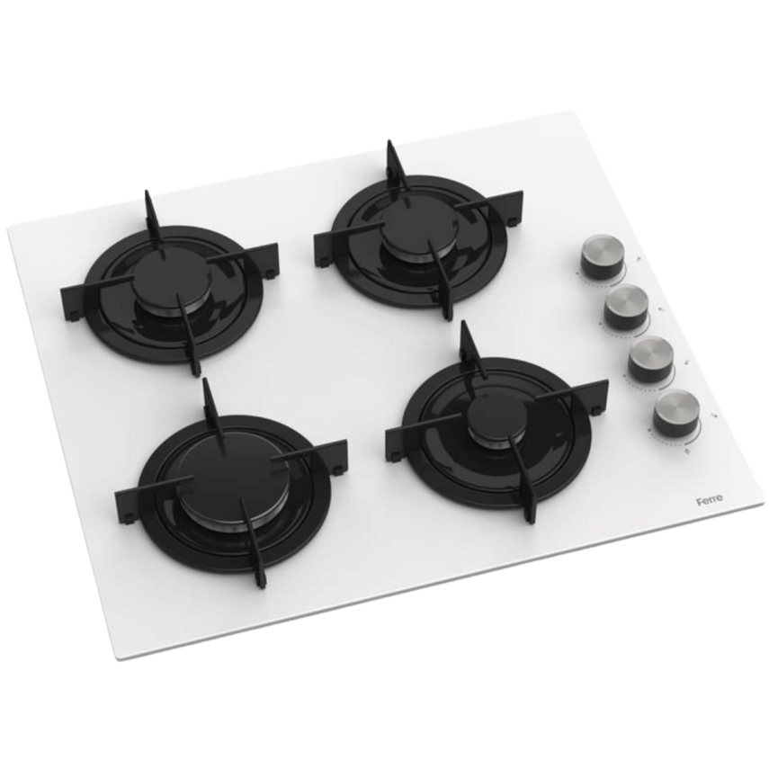 Ferre CS206 Ankastre Beyaz Cam Ocak - 2