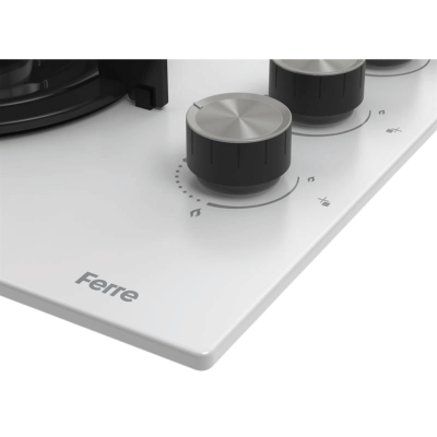 Ferre CS206 Ankastre Beyaz Cam Ocak - 3