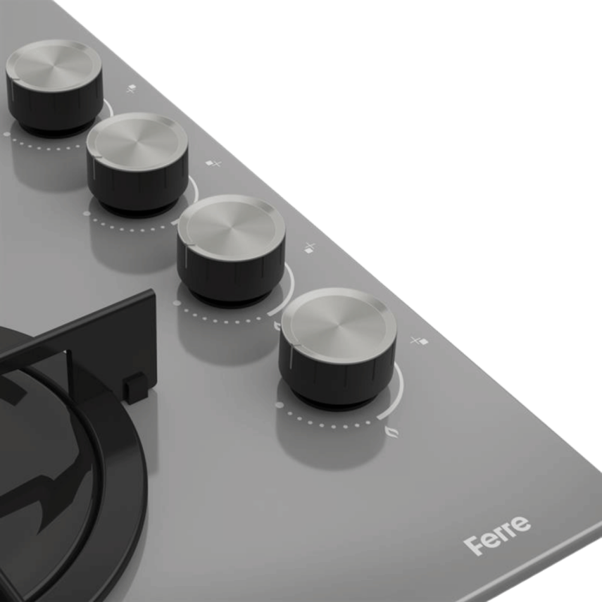 Ferre CS208 Ankastre Gri Cam Ocak - 3