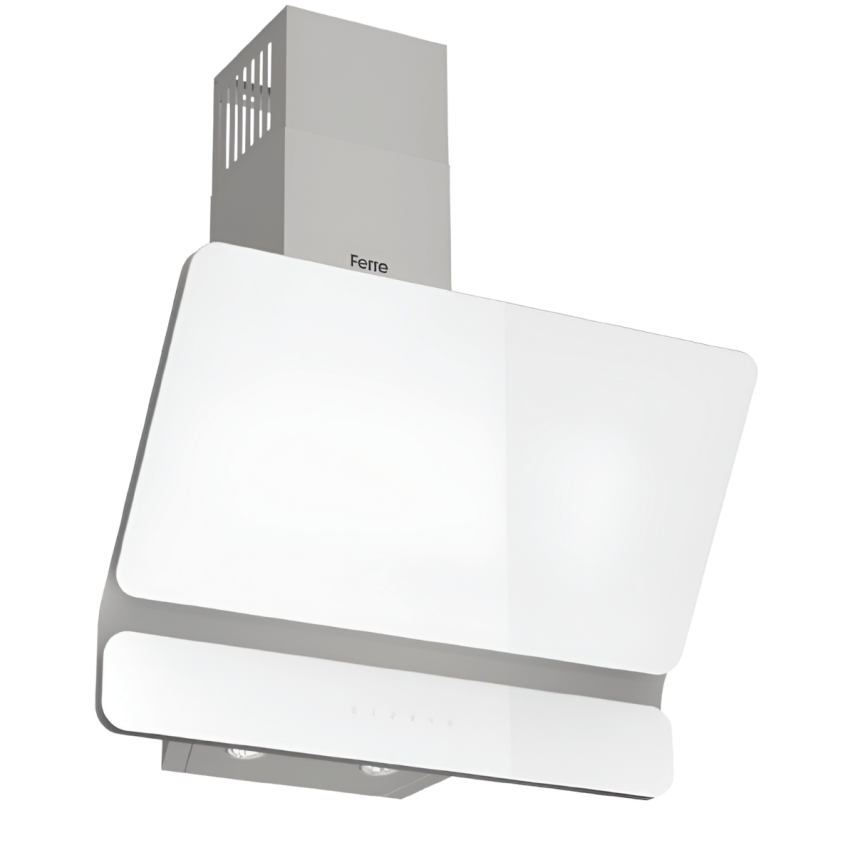 Ferre D081 Steamart Amortisörlü 4 Kademeli Davlumbaz Beyaz - 1