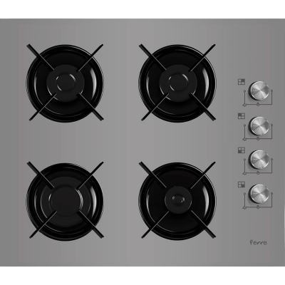 Ferre G2240 Ce Emaye Izgara Setüstü Cam Ocak Gri