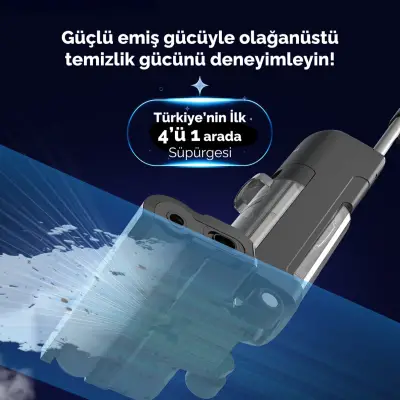 Hauzen Flomo-S Dikey Şarjlı Süpürge - 2