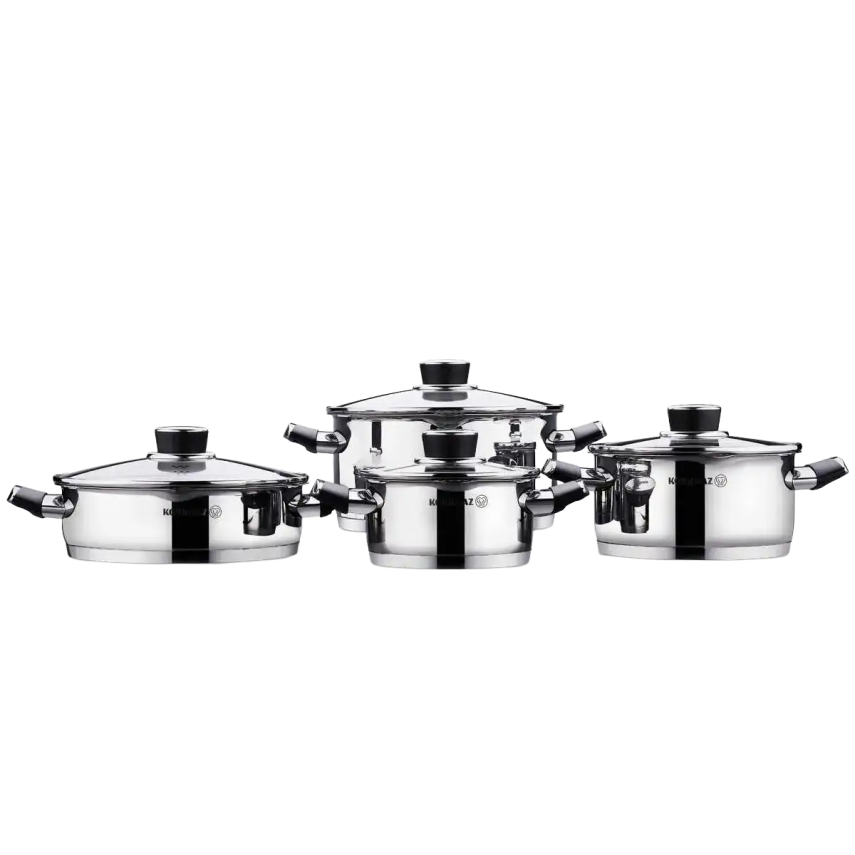 Korkmaz A2087 Pera 8 Parça Çelik Tencere Seti - 2