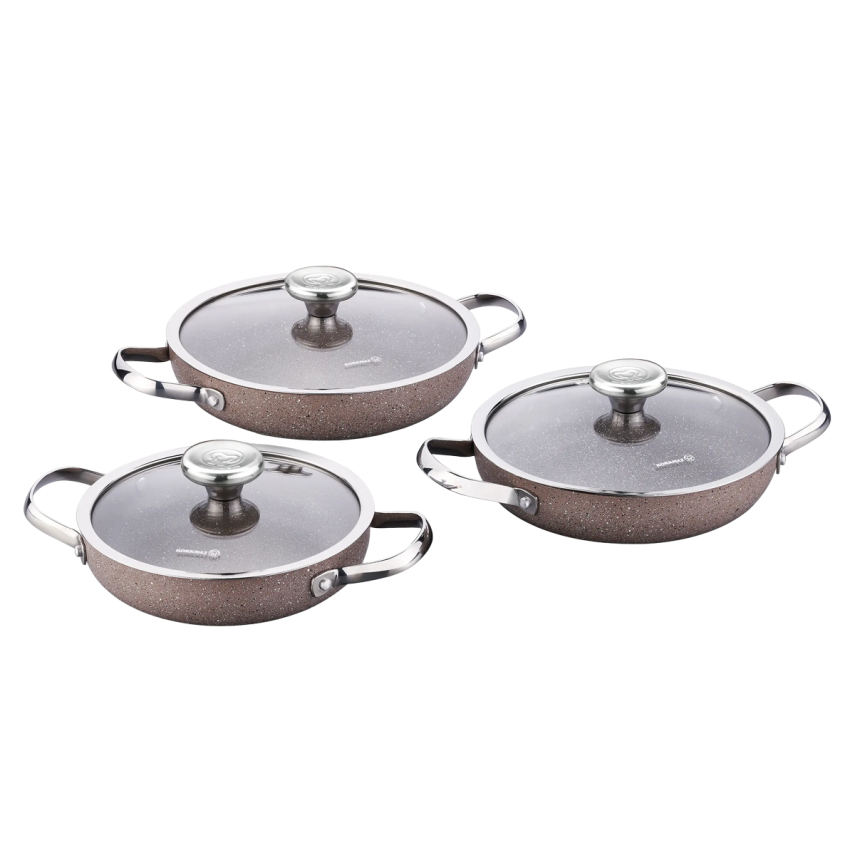 Korkmaz A2920 Browni 6 Parça Granit Omlet Seti - 1