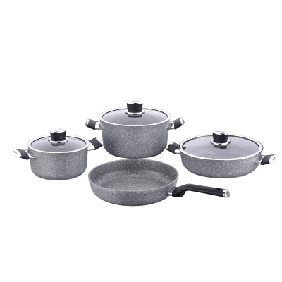 Korkmaz A3919 Palma 7 Parça Çelik Tencere Seti