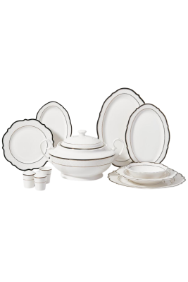 Korkmaz Eliza Collection 60 Parça Yuvarlak Yemek Takımı A8240