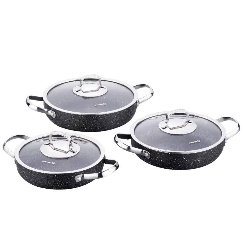 Korkmaz Galaksi A1845 6 Parça Paslanmaz Çelik Omlet Seti - 1