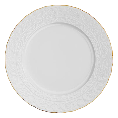 Kütahya Porselen Başak 51 Parça 12 Kişilik Yemek Takımı Mat Altın File - 2