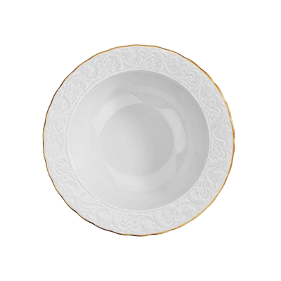 Kütahya Porselen Başak 51 Parça 12 Kişilik Yemek Takımı Mat Altın File - 4