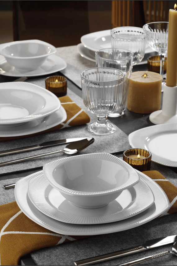 Kütahya Porselen Çisil 24 Parça 6 Kişilik Yemek Takımı - 1