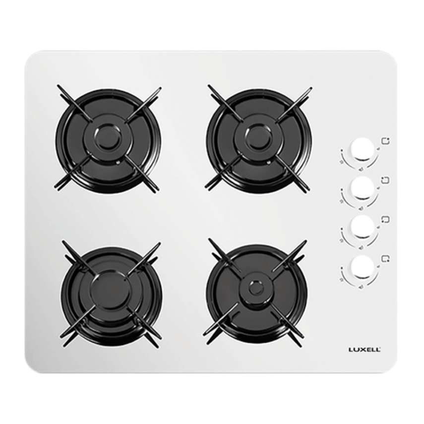 Luxell LX40 Tshdf 10 Kademeli Oval Cam Set Üstü Ocak Beyaz - 1