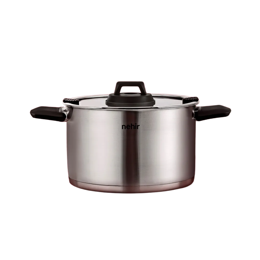 Nehir Elena 6 Parça Çelik Tencere Seti - 5
