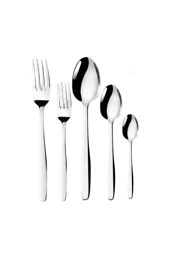 Nehir Sahra Sade 12 Kişilik 60 Parça Çatal Kaşık Takımı - 1