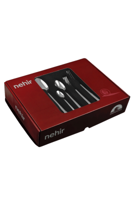 Nehir Sahra Sade 6 Kişilik 30 Parça Paslanmaz Çelik Çatal Kaşık Takımı - 3