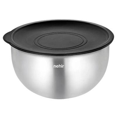 Nehir Silver Çelik 9 Parça Rendeli Karıştırma Kabı Takımı - 2