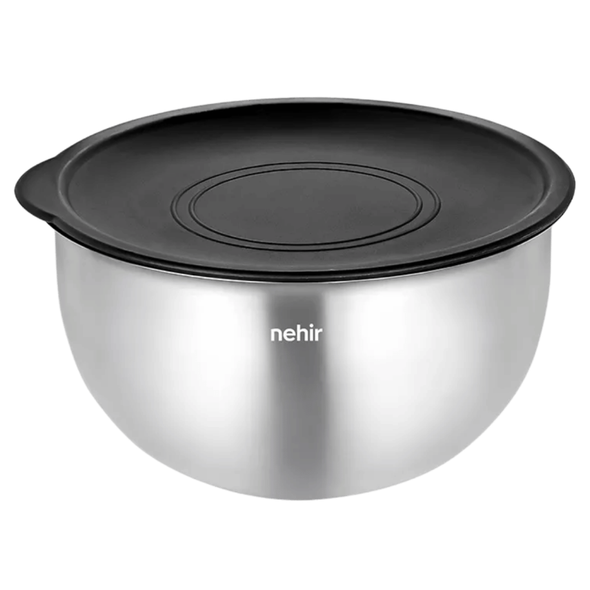 Nehir Silver Çelik 9 Parça Rendeli Karıştırma Kabı Takımı - 2