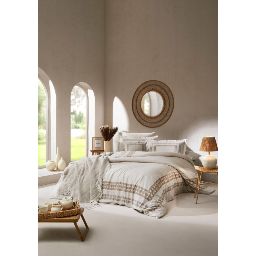 Özdilek Nev Aurea Krem Çift Kişilik Nevresim Takımı - 1