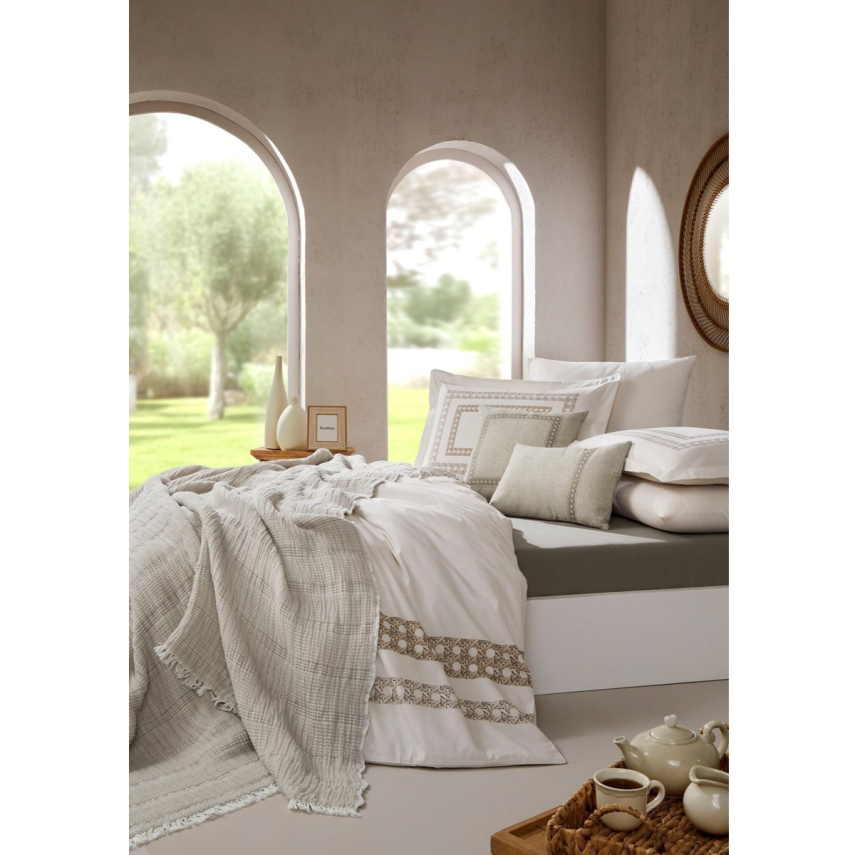 Özdilek Nev Aurea Krem Çift Kişilik Nevresim Takımı - 2