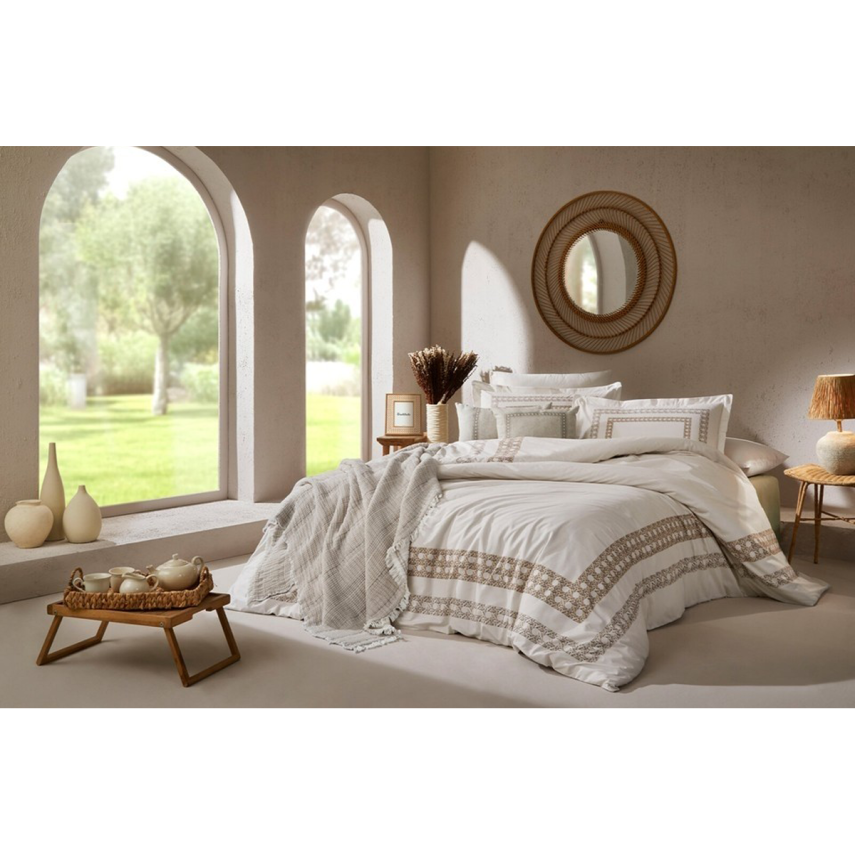 Özdilek Nev Aurea Krem Çift Kişilik Nevresim Takımı - 4