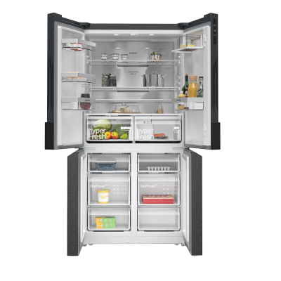 Siemens KF96NAXEA 4 Kapılı Gardrop Tipi Siyah Buzdolabı - 3