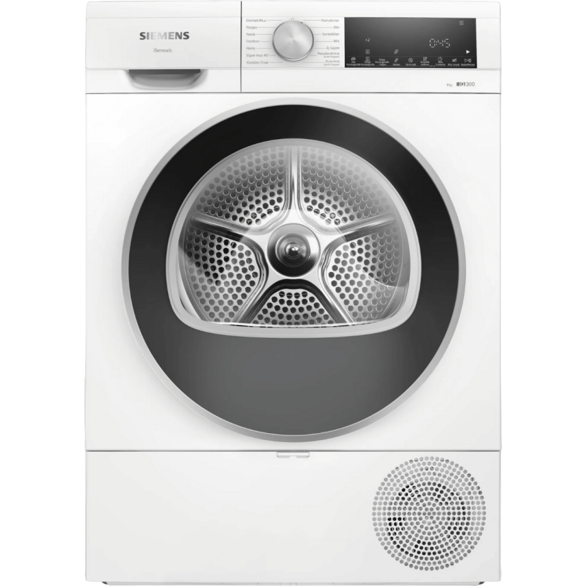 Siemens WQ42A201TR iQ300 Isı Pompalı 9 kg Çamaşır Kurutma Makinesi Beyaz - 1