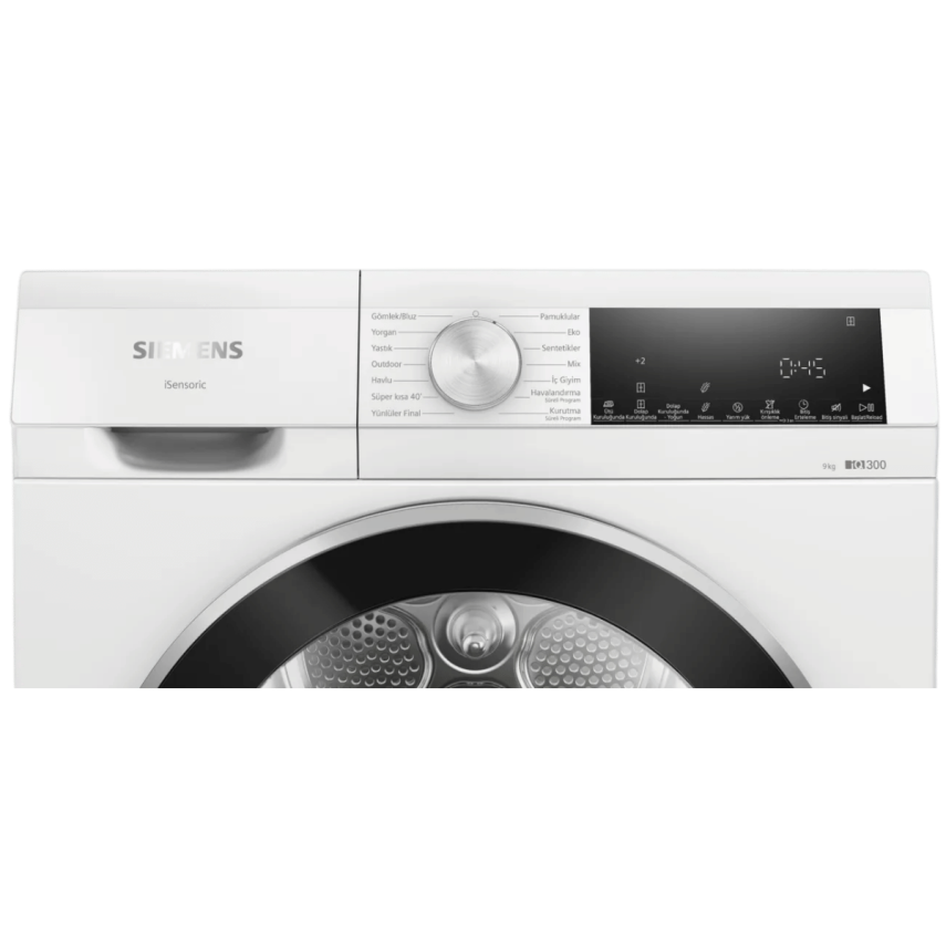 Siemens WQ42A201TR iQ300 Isı Pompalı 9 kg Çamaşır Kurutma Makinesi Beyaz - 2