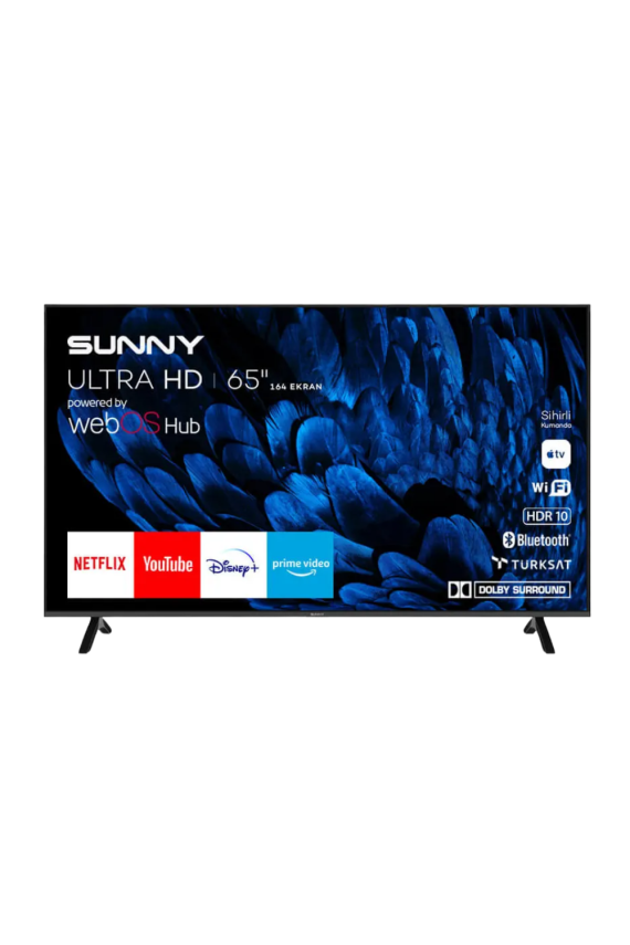 Sunny SN65FMN252 65 inç 165 Ekran Uydu Alıcılı 4K Smart LED TV - 1