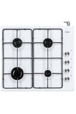 Vestel SO 6004 B DG 60 cm Set Üstü Ocak Gazlı Emaye Beyaz